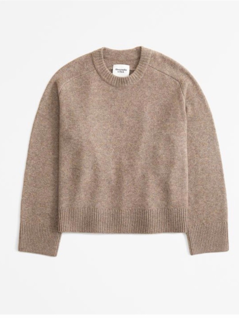 Abercrombie & Fitch Madeline crewneck sweater brown/tan